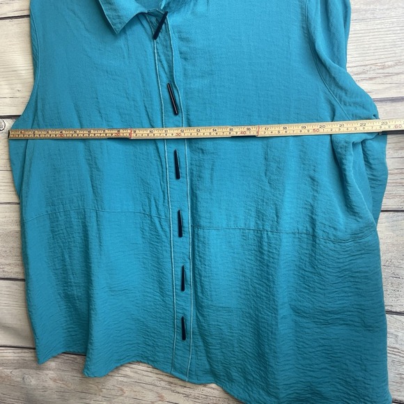 Ali Miles Tunic Size 1X Long Sleeve Women's Art To Wear Artsy Boho Rayon Stretch - Picture 11 of 14